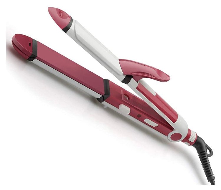 Fer à lisser, bâton de cheveux trois-en-un Panneau de glaçure en céramique Fer à lisser multifonctions Lissage des cheveux, petite vague