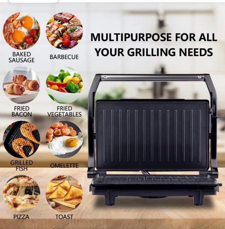 Machine à gril Double face sans fumée, plaque chauffante multifonctionnelle, poêle à viande grillée, appareil à Steak