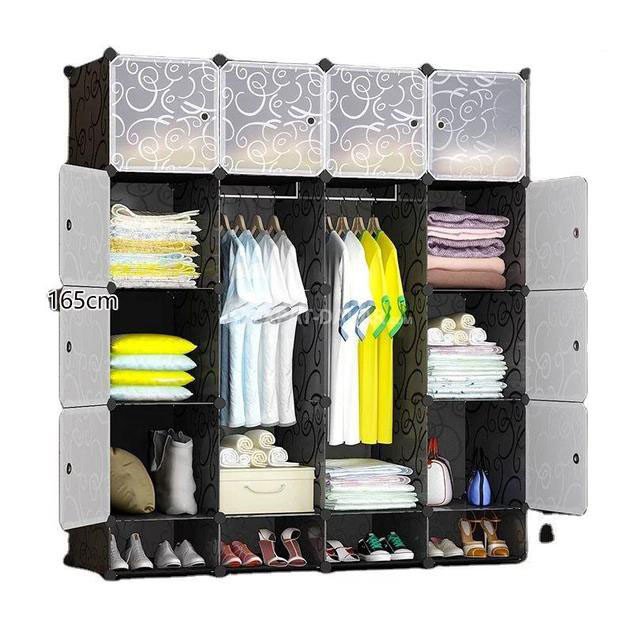 Armoire 4 battants avec 1 range chaussures