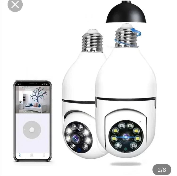 E27 douille support de lampe couleur 1080P CCTV 2MP Wifi IP ampoule caméra Vision nocturne vue panoramique sécurité sans fil