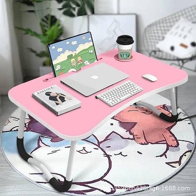 Table pliante de lit, 40 pouces, pour ordinateur portable, en plastique